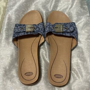 Dr. Scholl’s Blue Floral Sandals